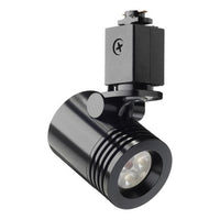 Trac 12 LED Mini-Cylinder Spotlight,Generation 2,2700K,80 CRI,Flood,Black,Mini-Cylinder Snoot Accessory - Black