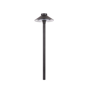 Smart Color Changing LED Tiki Path Light in Aluminum Black