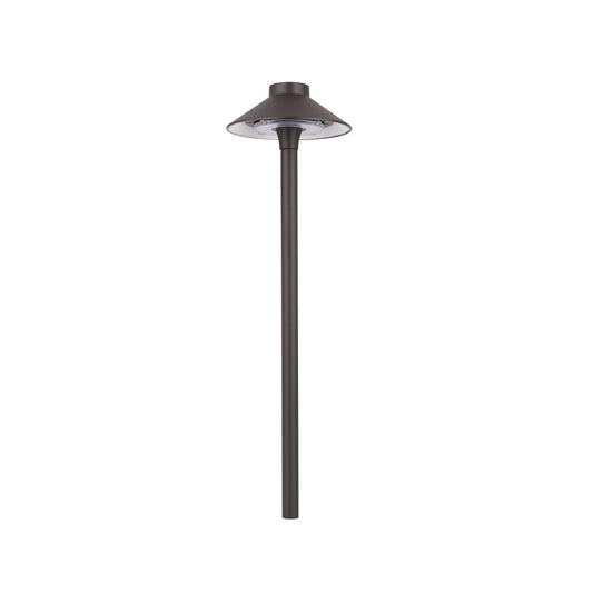 Smart Color Changing LED Tiki Path Light in Aluminum Bronze
