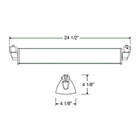 Trac-Master Close-to-Trac LED Wall Wash/ - T257L 27K 80CRI PDIM SL