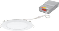 6 Inch Wafer Thin LED Downlight, Color Selectable 27K/30K/35K/40K/50K, 90+ CRI, Matte White CP6