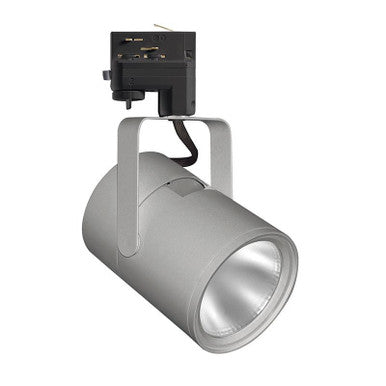Trac-Master Flat Back Cylinder LED,4000K,90 CRI,Phase Dimmable,Flood,Silver
