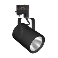 Trac-Master Flat Back Cylinder LED, 4000K, 90 CRI, Phase Dimmable, Narrow Flood, Black