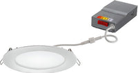 6 Inch Wafer Thin LED Down-Light, Color Selectable - 30K/40K/50K, 90+ CRI, Brushed Nickel