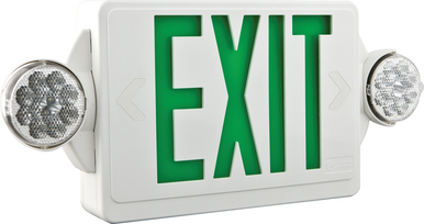 Quantum ThermoPlastic Exit/Unit Combo, Green, High Output Battery, Less Lamp Heads