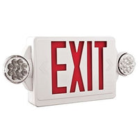 Quantum thermoplastic exit/unit combo, Stencil Face, White, Single with extra faceplate and color panel for field conversion to double face, Red, High output battery, Less lamp heads