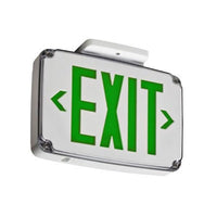 Wet location LED exit sign, White, Double - WLTE W 2 G EL SD TP