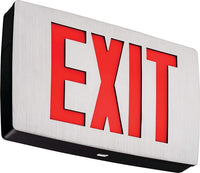 Signature die-cast aluminum exit light, red - LE S B 1 R EL N