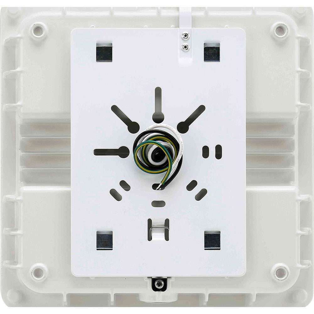 LED Square Garage Canopy Light - Watt Selectable 60W/40W/25W - Up To 7400 Lumens - Ceiling or Conduit Mount - 4000K Neutral White - 120-277V - White - With Z10 Receptacle