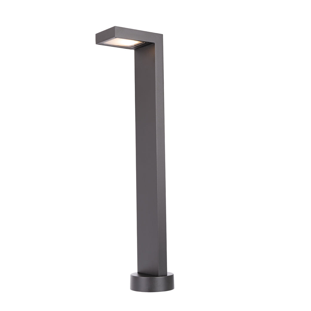 Smart Color Changing LED Ledge Path Light in Aluminum Black