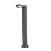 Smart Color Changing LED Ledge Path Light in Aluminum Black