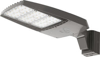 RSX LED Area Light, Size 3, 42630 Lumens, 5000K, IES type IV forward throw, 347-480V, Mast arm adaptor, integral, Dark bronze finish, super durable