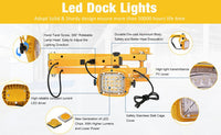 Loading Dock Light Fixtures With 30 Watt Integrated Round LED - 3300 Lumens - 6000K Daylight - Plug In 120V