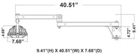Loading Dock Light Fixtures With 60 Watt Integrated Round LED - 6600 Lumens - 6000K Daylight - Plug In 120V