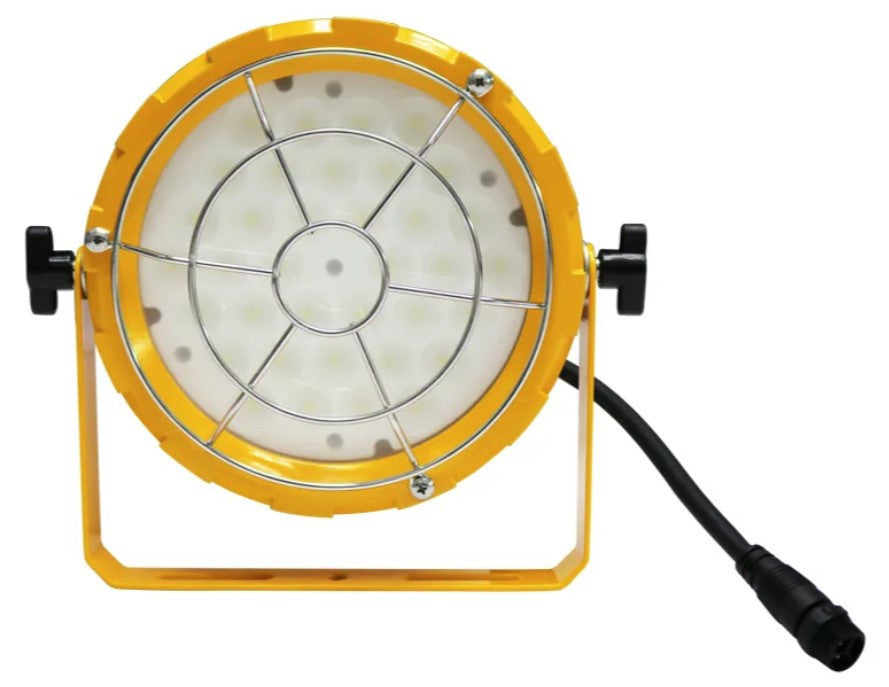 Loading Dock Light Fixtures With 60 Watt Integrated Round LED - 6600 Lumens - 6000K Daylight - Plug In 120V