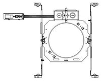 LBR 4 inch Round Chicago Plenum Plaster Frame - LBR4PFWCP