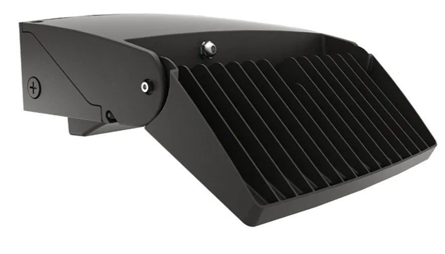LED Uplight Adjustable Wallpack - Multi Watt Selectable 50W/65W/80W - Color Selectable 30K/40K/50K - Built-in Photocell with Switch - Bronze Finish - 0-10V Dimmable - 120-277V