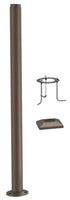 Modular Post System Aluminum 5 Foot Base With Access Door and Mounting Hardware In Bronze Finish