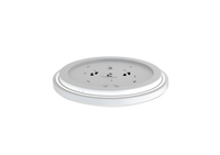 11 Inch Round, LED, Switchable, Flush Mount, 11IN, Switchable CCT ? 2700K, 3000K, 3500K, 4000K, 5000K, 90+ CRI, White &Black Trim Ring - FMLR 11IN SWW5 90 CRI WBT M4