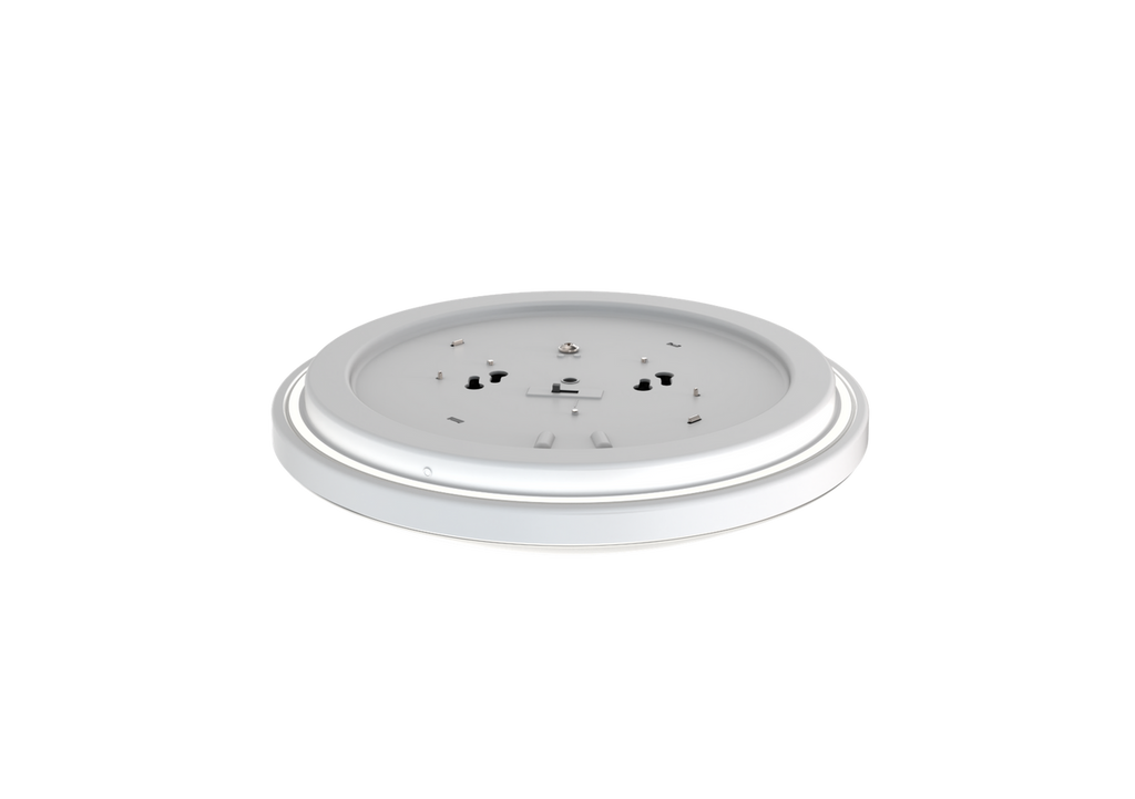11 Inch Round, LED, Switchable, Flush Mount, 11IN, Switchable CCT ? 2700K, 3000K, 3500K, 4000K, 5000K, 90+ CRI, White &Black Trim Ring - FMLR 11IN SWW5 90 CRI WBT M4