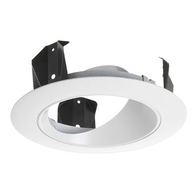 Juno 4-in 47L Series Adjustable Cone Trim, Gloss White with White Trim Ring - Model 47L WWH