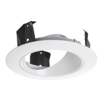 Juno 4-in 47L Series Adjustable Cone Trim, Gloss White with White Trim Ring - Model 47L WWH