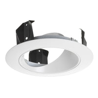 Juno 4-in 47L Series Adjustable Cone Trim, Gloss White with White Trim Ring - Model 47L WWH
