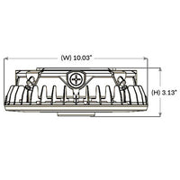 LED Halo Canopy Light - 55W - 7500 Lumens -  120-277V - Color Temperature Selectable 30K/40K/50K - White Finish