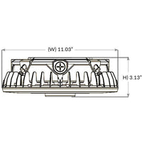LED Halo Canopy Light - 75W - 10000 Lumens - 120-277V - Color Temperature Selectable 30K/40K/50K - White Finish