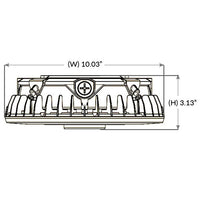 LED Halo Canopy Light - 25W - 3300 Lumens - 120-277V - Color Temperature Selectable 30K/40K/50K - White Finish