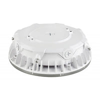 LED Halo Canopy Light with Motion Sensor - 40W - 5300 Lumens - 120-277V - Color Temperature Selectable 30K/40K/50K - White Finish