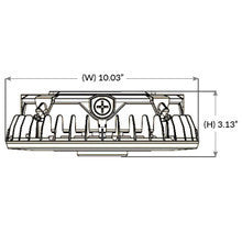 LED Halo Canopy Light with Motion Sensor - 100W - 14000 Lumens - 120-277V - Color Temperature Selectable 30K/40K/50K - Bronze Finish