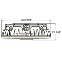LED Halo Canopy Light with Motion Sensor - 100W - 14000 Lumens - 120-277V - Color Temperature Selectable 30K/40K/50K - Bronze Finish
