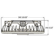 LED Halo Canopy Light with Motion Sensor - 100W - 14000 Lumens - 120-277V - Color Temperature Selectable 30K/40K/50K - White Finish