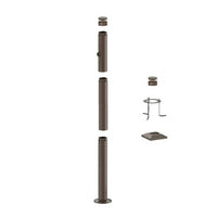 6 Foot Modular Light Pole - 2 Foot Base Height - 3 Foot Extension - 1 Lamp Holder Section  - Bronze Finish