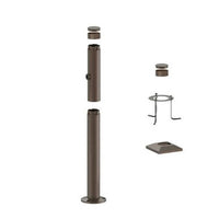 3 Foot Modular Light Pole - 2 Foot Base Height - 1 Lamp Holder Section  - Bronze Finish