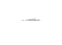 LDN4 Square Open Trim, Clear, White Painted Flange, Semi-Specular, Trim - Model LS4 AR TRW LSS Trim