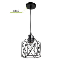 ASD Pendant ATTIC NOVA 1xE26 120V Black ETL- 2 Piece Minimum
