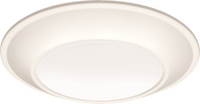 Juno Slimbasics Tapered Surface Mount- Round, 6In, Switchable Cct 3000K, 4000K, And 5000K, 90+ Cri, Pir, Matte White,