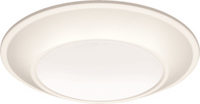 Juno Slimbasics Tapered Smart LED Surface Mount Disk Light, 6In, Tunable White, 90+ Cri, Environment, Matte White,
