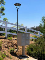 Designer Bell LED Solar Post Lights - Decorative Pole Lighting With Multiple Mounting Options