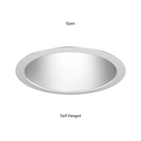 Incito, 6IN Clear, White Flange  - Model ICO TRW 6AR TRIM U