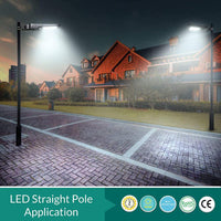 LED Dusk to Dawn Outdoor Solar Lights - Post or Wall Mounted - Choose from Multiple Wattages