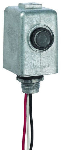 LED Electronic Photocontrol photocell sensor for outdoor lighting Metal Stem Mount, 120-277 V