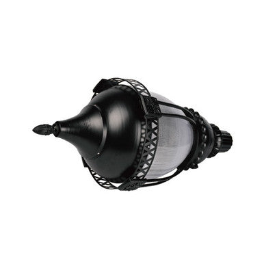 LED Designer Post Light - Small - Selectable 100/80/60 Watt - 11000 Max Lumens - Color Selectable 30K/40K/50K - 120-277V - Black - Fits Up to 3 Inch Pole Top