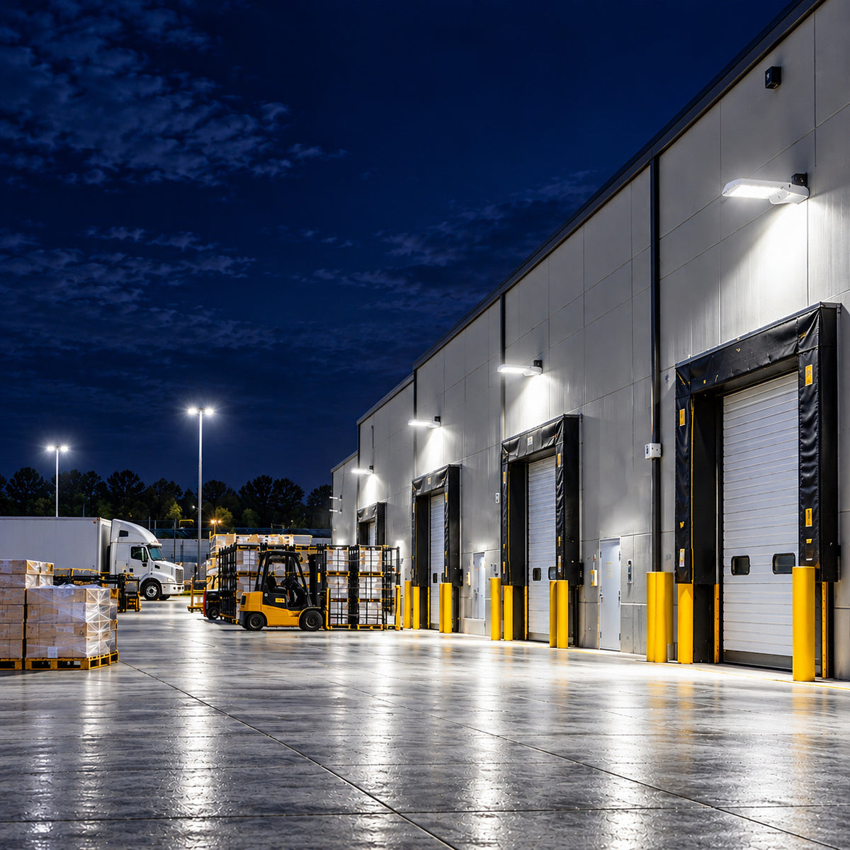 150 Watt LED Dusk To Dawn Light With Photocell - 20000 Lumens - 5000K Daylight - 120-277V - Silver Finish