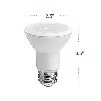 LED PAR20 Bulbs - Replacements For Indoor Flood Bulbs - E26 Base - Choose Your Color Temperature