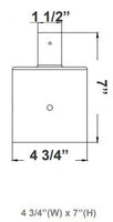 LED Designer Bell Post Light - 16 Inch Diameter - Watt Selectable 100/80/50W - 110-277V - Color Temperature Selectable 30/40/50K - Dimmable - Black Finish - With Single Bell Post Arm Pole Mount & 4 Inch Adapter