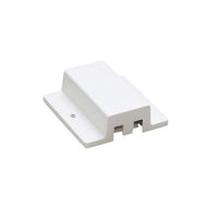L Track Floating Canopy Connector in White