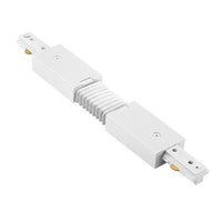 L Track Flexible Track Connector in White